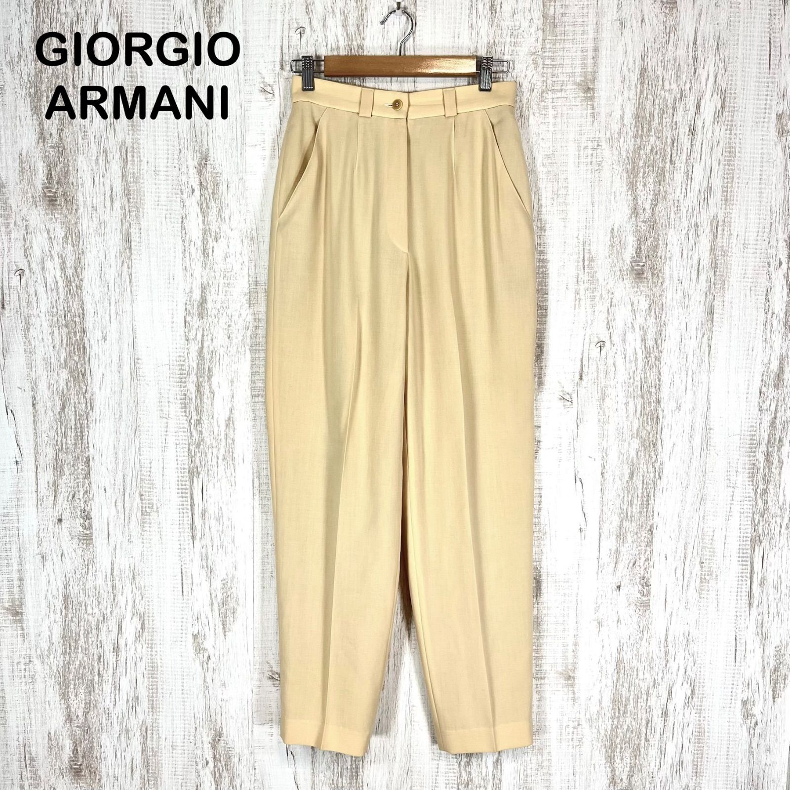 GIORGIO ARMANI ジョルジオアルマーニ センタープレス タック
