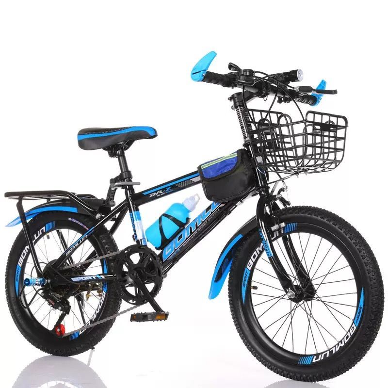 大好評 子供用自転車調節 なシート 22インチ男の子女の子子供用自転車スポーツベルトバスケットスタンドハンドブレーキバスケットフェンダー調整 な速