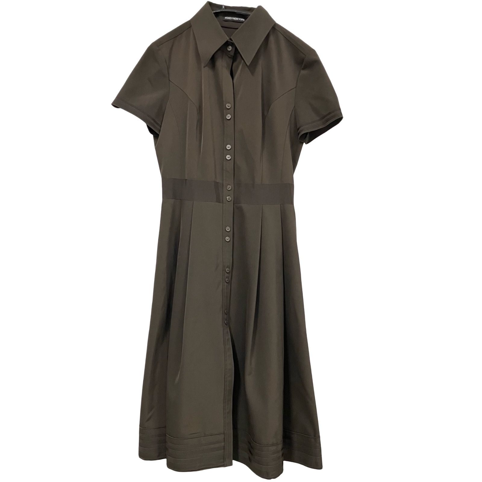 CC3 FOXEY NEW YORK フォクシーニューヨーク ワンピース ブラウン 半袖