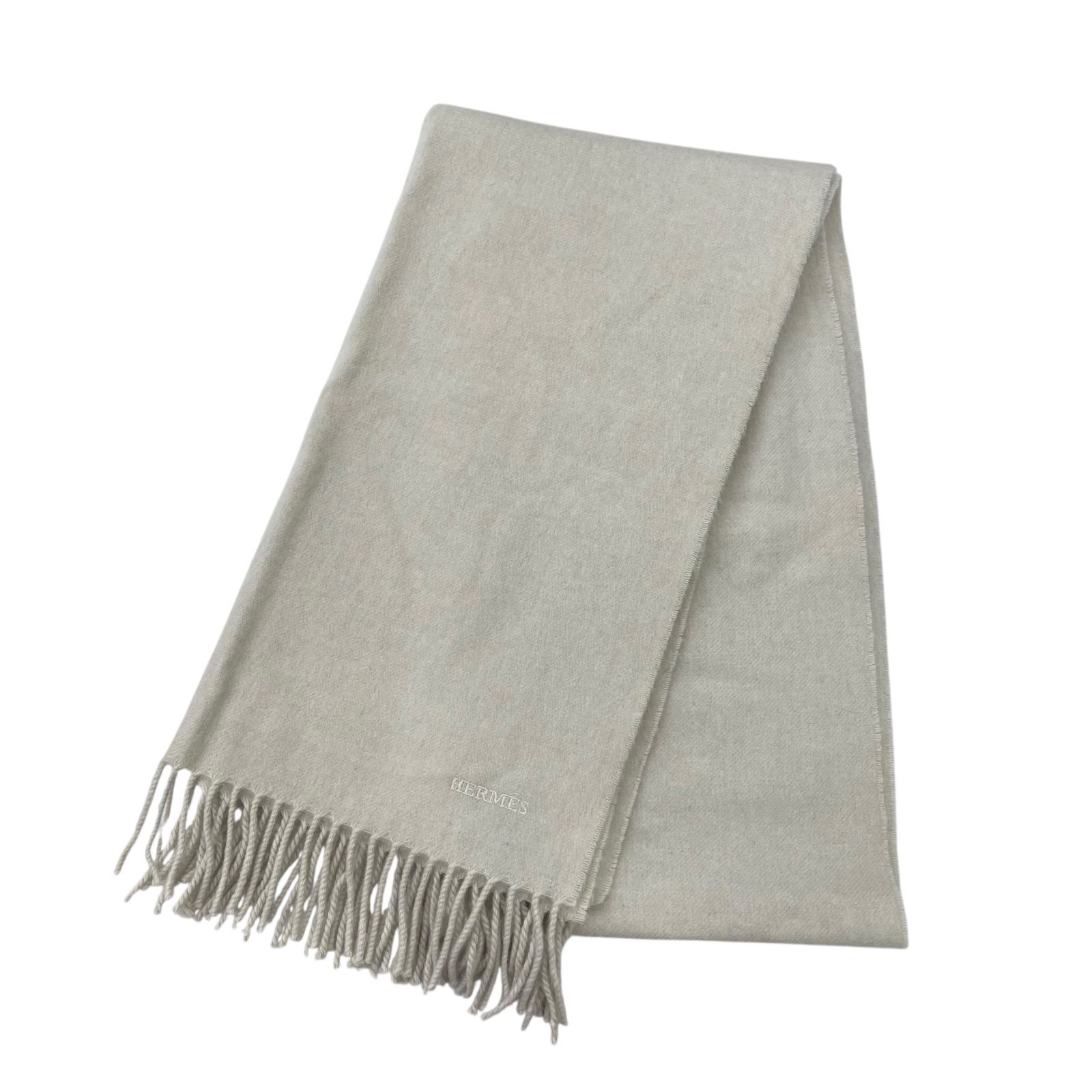 EM 1217 HERMES エルメス カシミヤ マフラー ストール