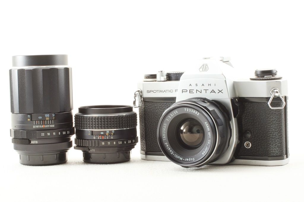 ASAHI Pentax ペンタックス SP F smc Takumar 35 3.5 55 1.8 135