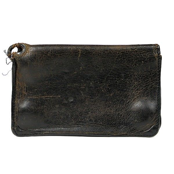 CHROME HEARTS クロムハーツ 1スナップ ウォレット 二つ折り財布 レザー SV 925 黒 101350