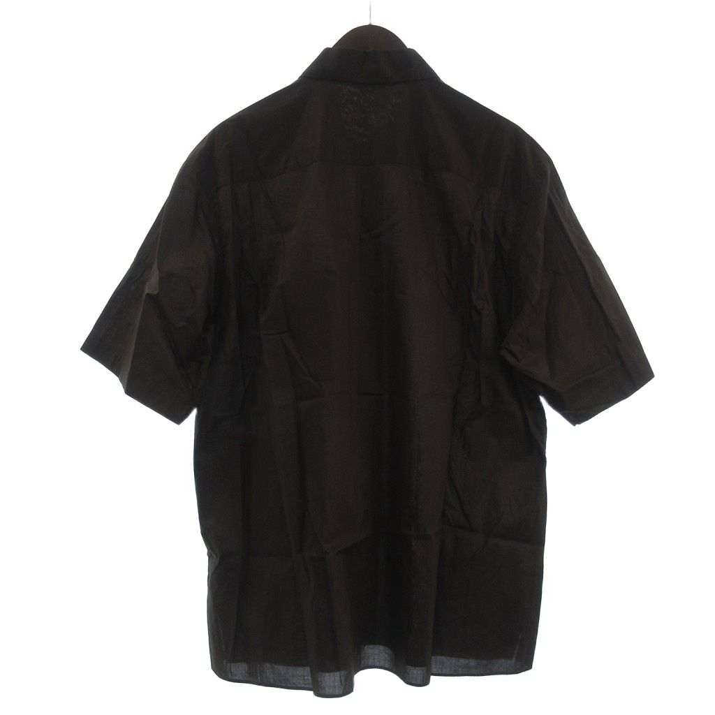 25SS AURALEE 半袖シャツ ダ－クブラウン サイズ4 25SS AURALEE 半袖