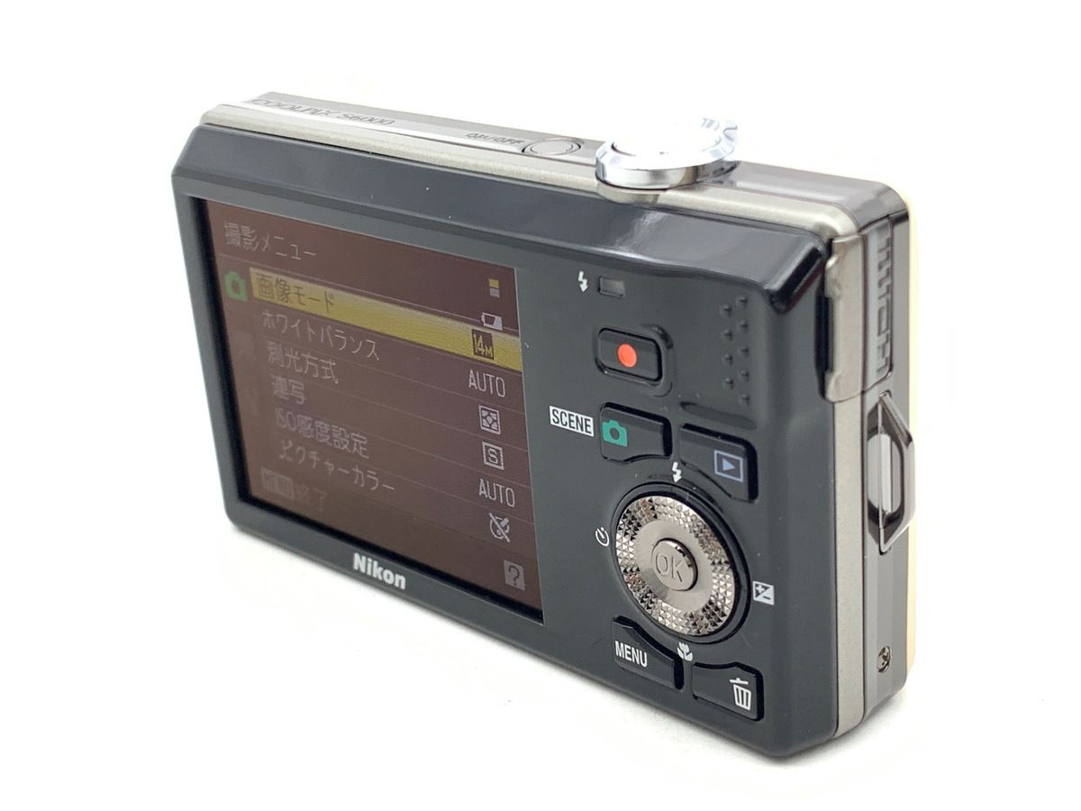 中古】 【美品】 ニコン COOLPIX S6000 シャンパンシルバー - メルカリ