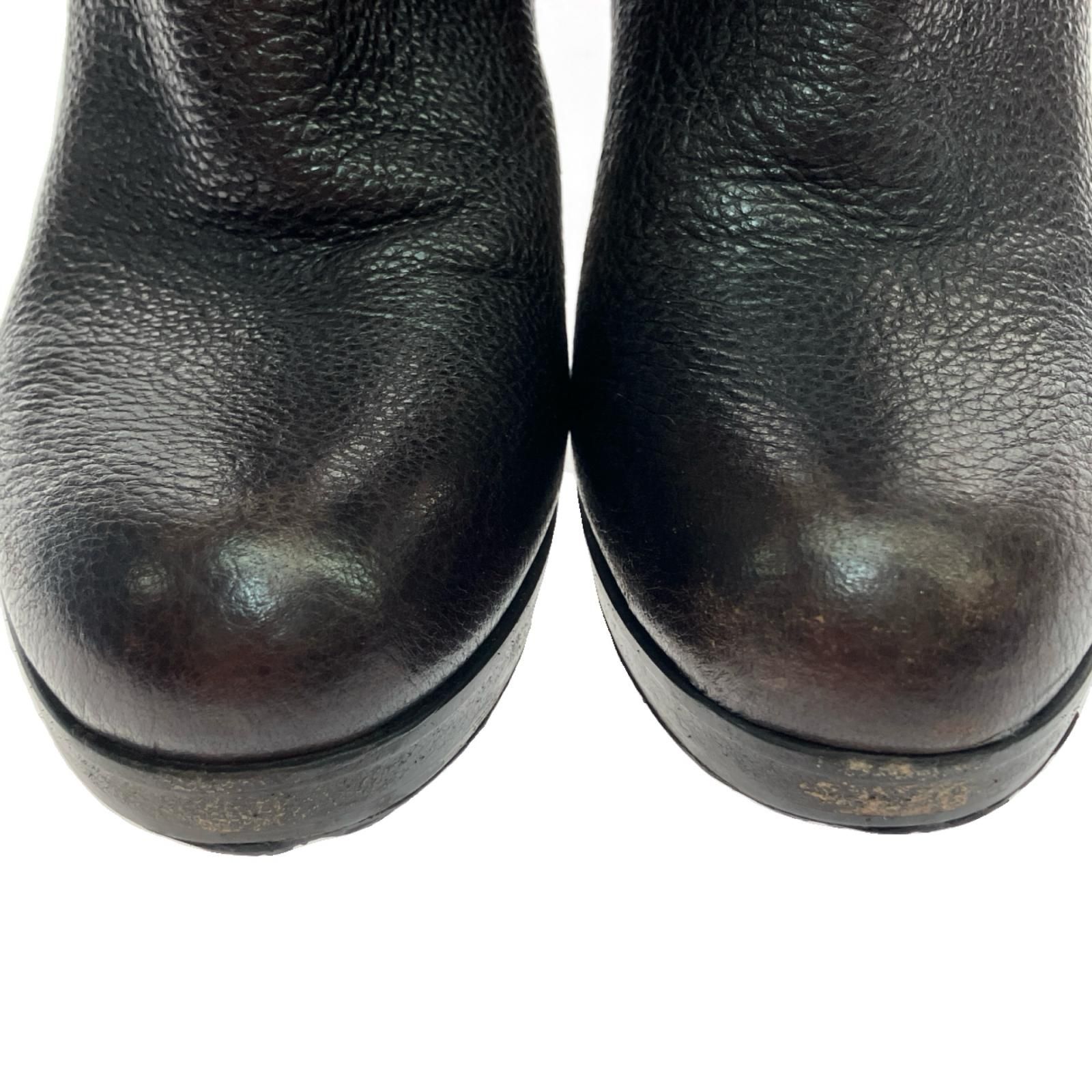 PRADA プラダ ストア ロングブーツ ダークブラウン 22cm PRADA