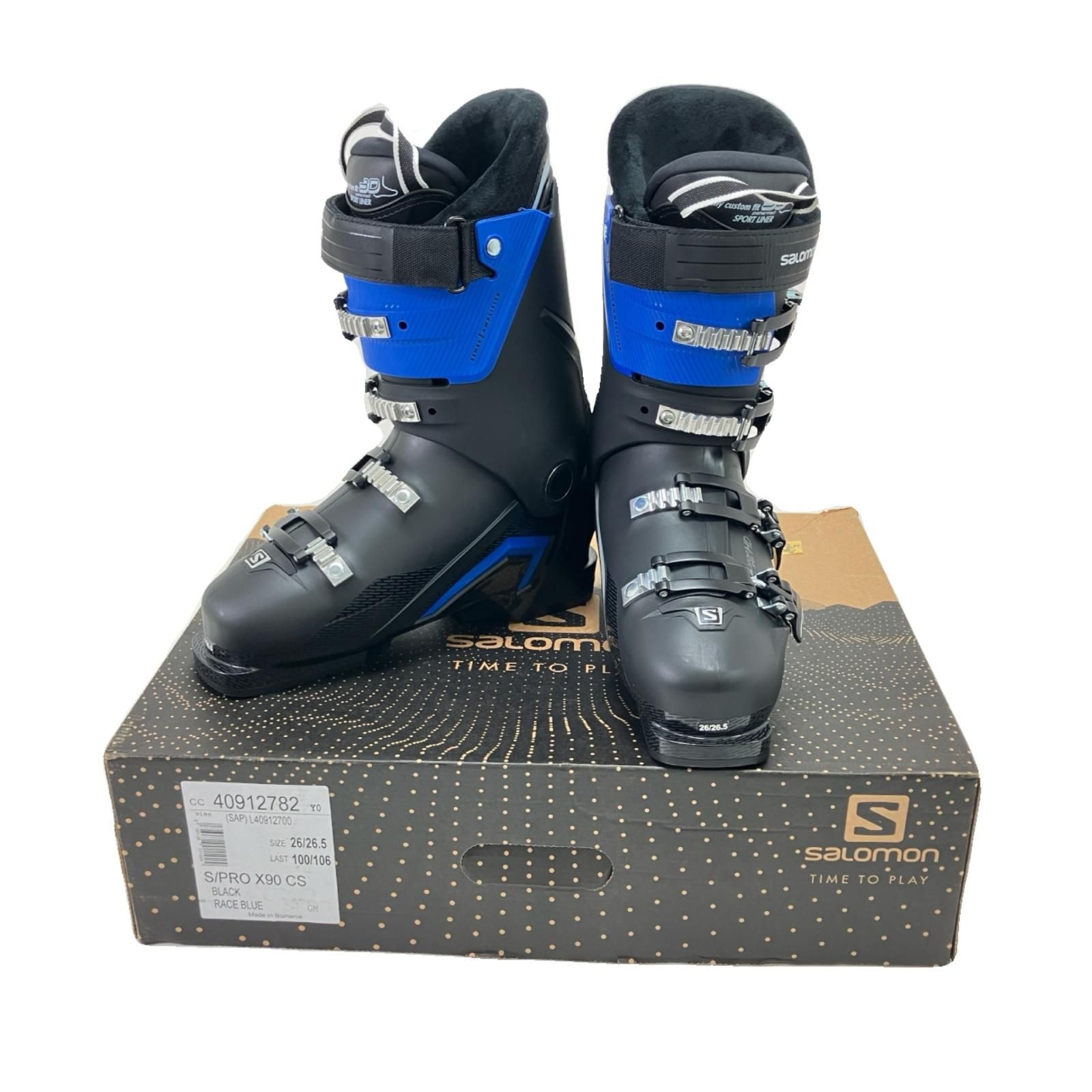 SALOMON サロモン スキーブーツ PRO X90 CS 26.5cm ブラック×ブルー