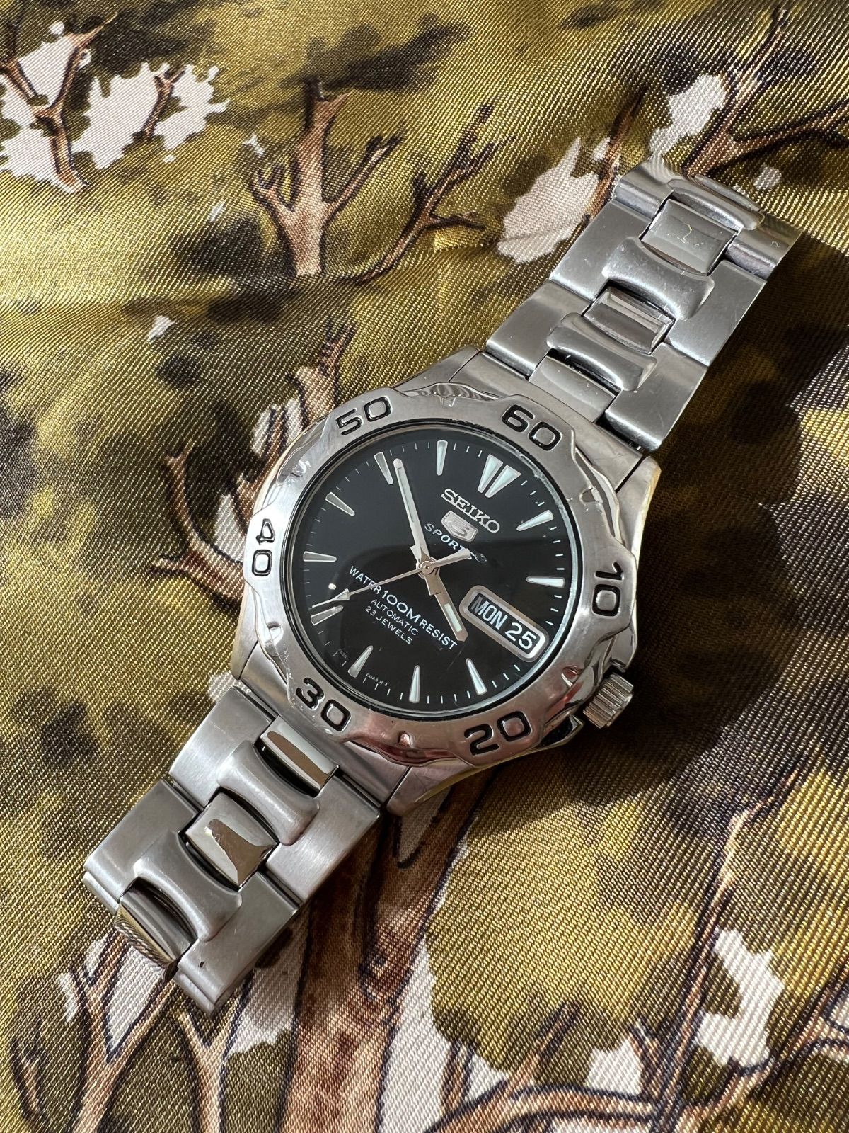 セイコー5 自動巻き時計 裏スケルトン 稼働品 7 S 36 00 A 0