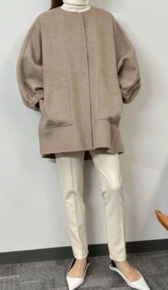 878 t LE PHIL ルフィル バルキーポンチパンツ 0 S アイボリー