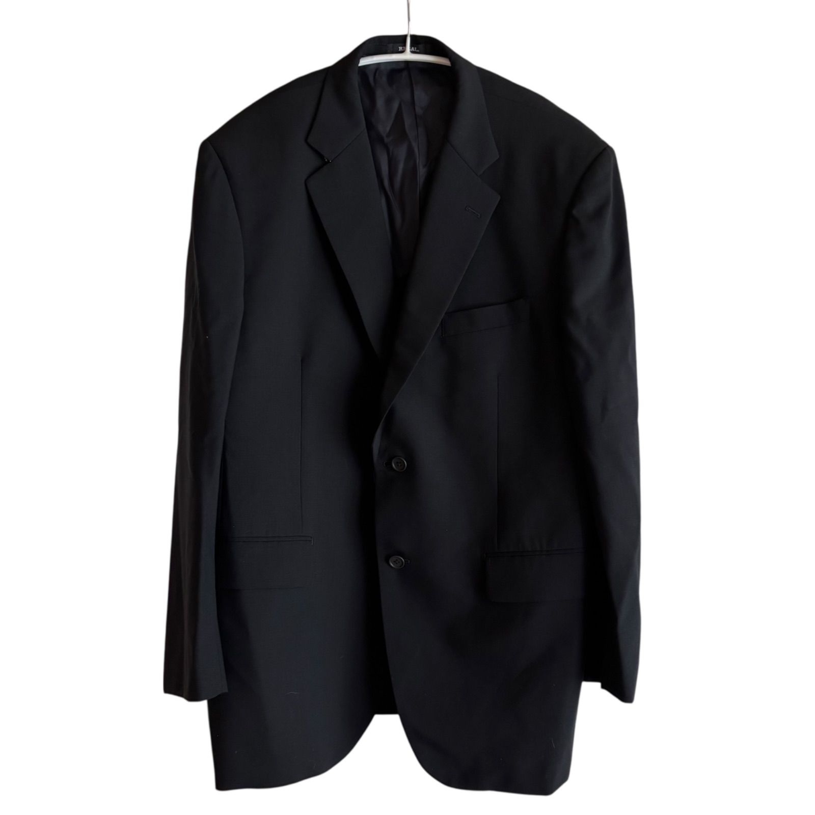 ZM1676 REGAL リーガルスーツ 上下セット ブラック 無地 メンズ XL