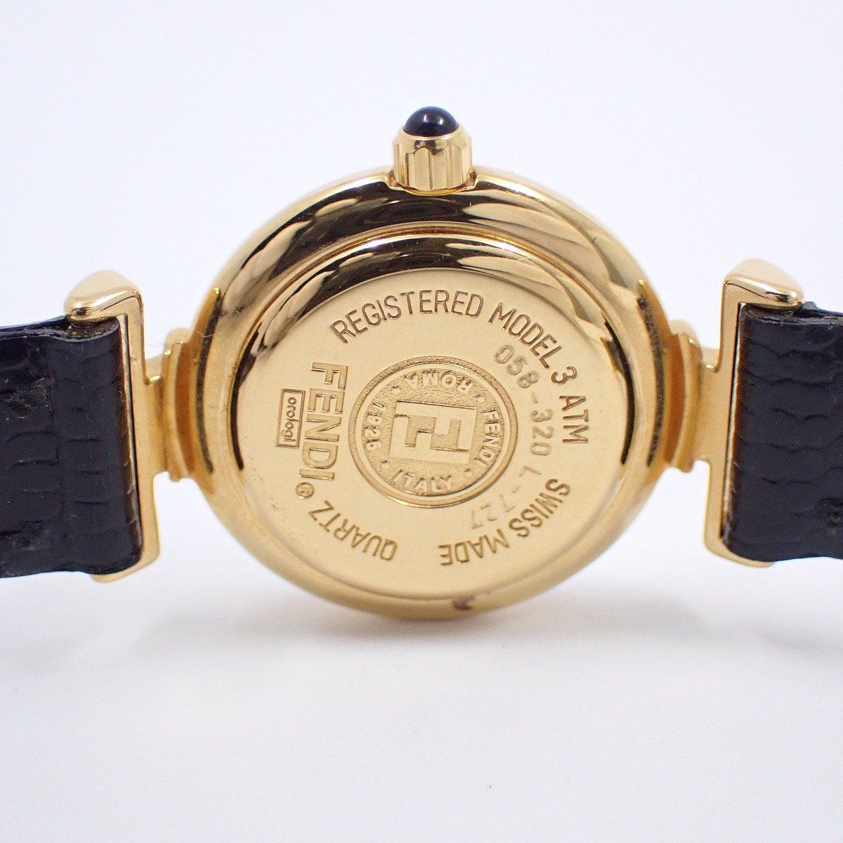 フェンディ 320L クォーツ レディース 腕時計 ゴールドGP ロゴ入り