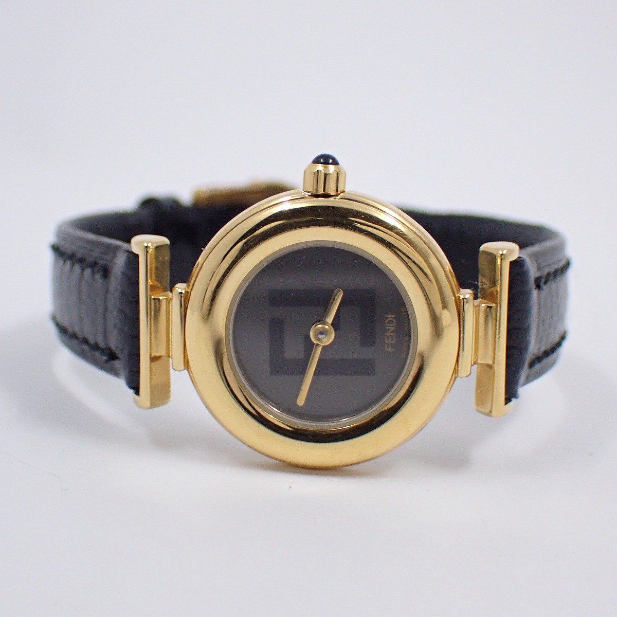 フェンディ 320L クォーツ レディース 腕時計 ゴールドGP ロゴ入り