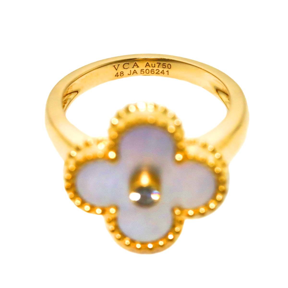 ヴァンクリーフ & アーペル VCA ヴィンテージ アルハンブラ #48 リング