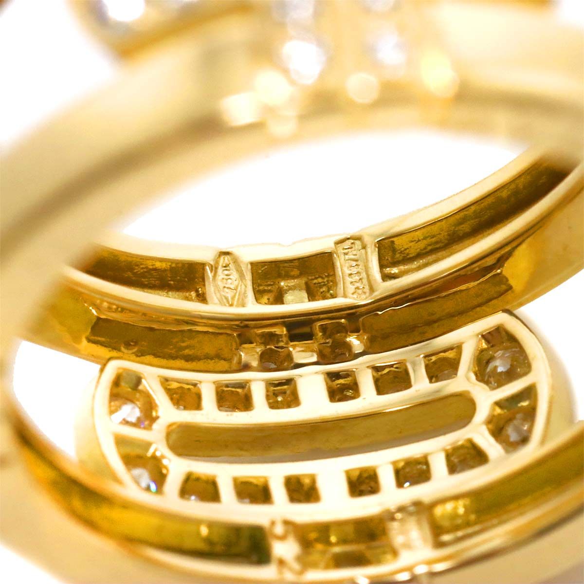 ブルガリ BVLGARI パレンテシ オープン ラージ #52 リング ダイヤ K18