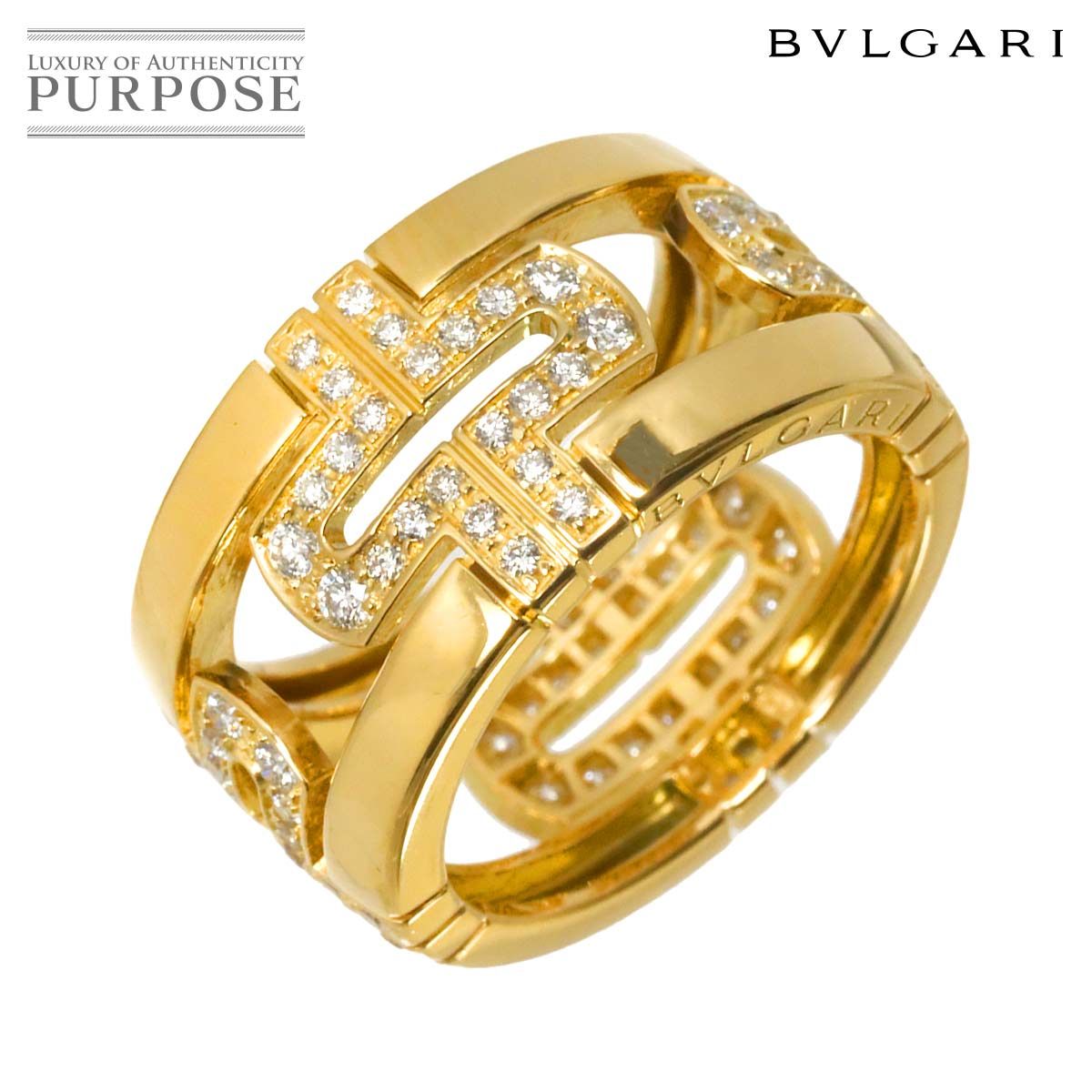 ブルガリ BVLGARI パレンテシ オープン ラージ #52 リング ダイヤ K18