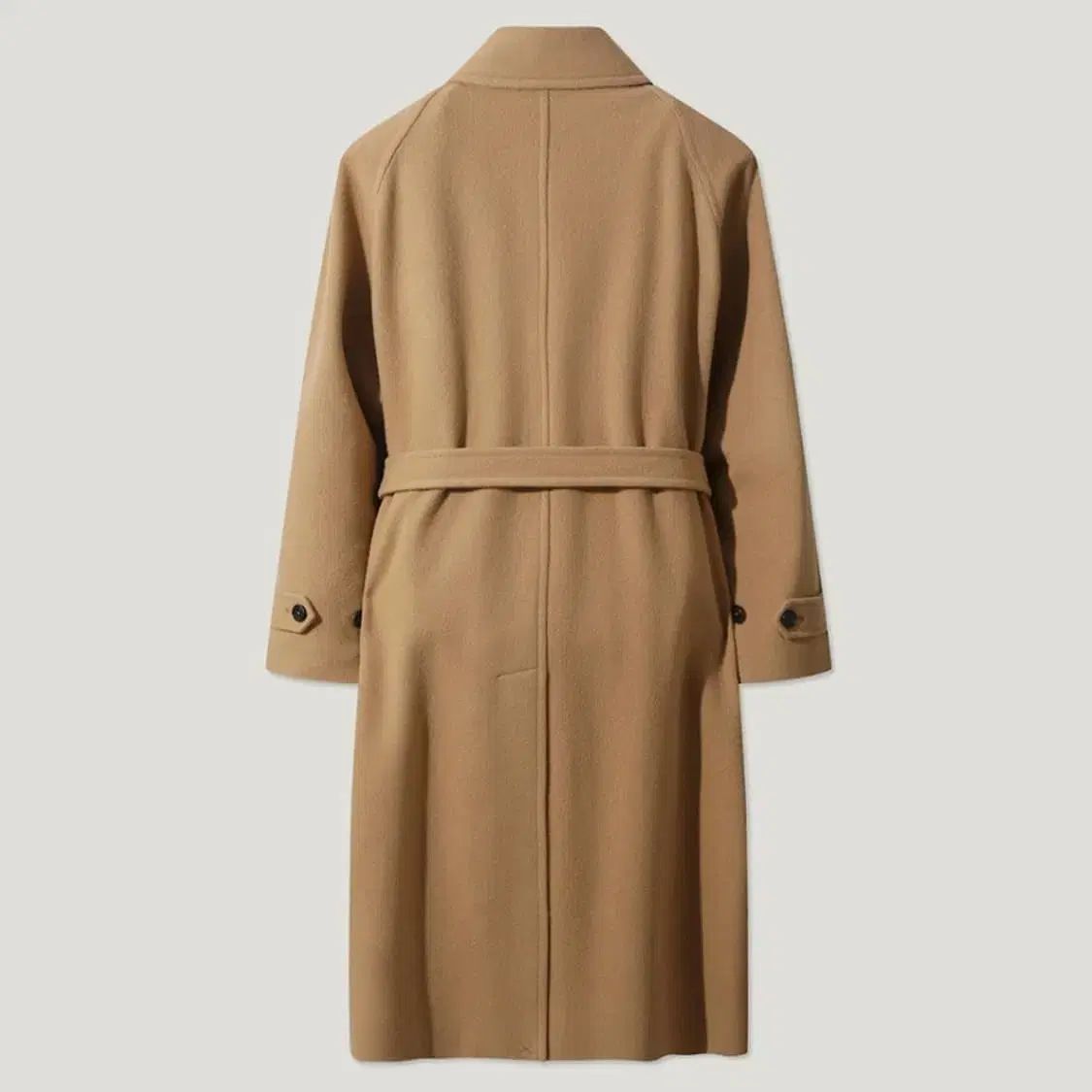 IROマンコート ロング ブークレ ベルト付きコート L