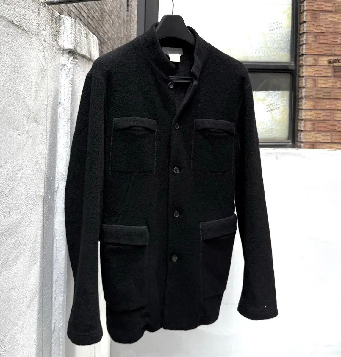 YOHJI ヨウジヤマモト プール オム 4ポケット スティッチ ウール コート ジャケット