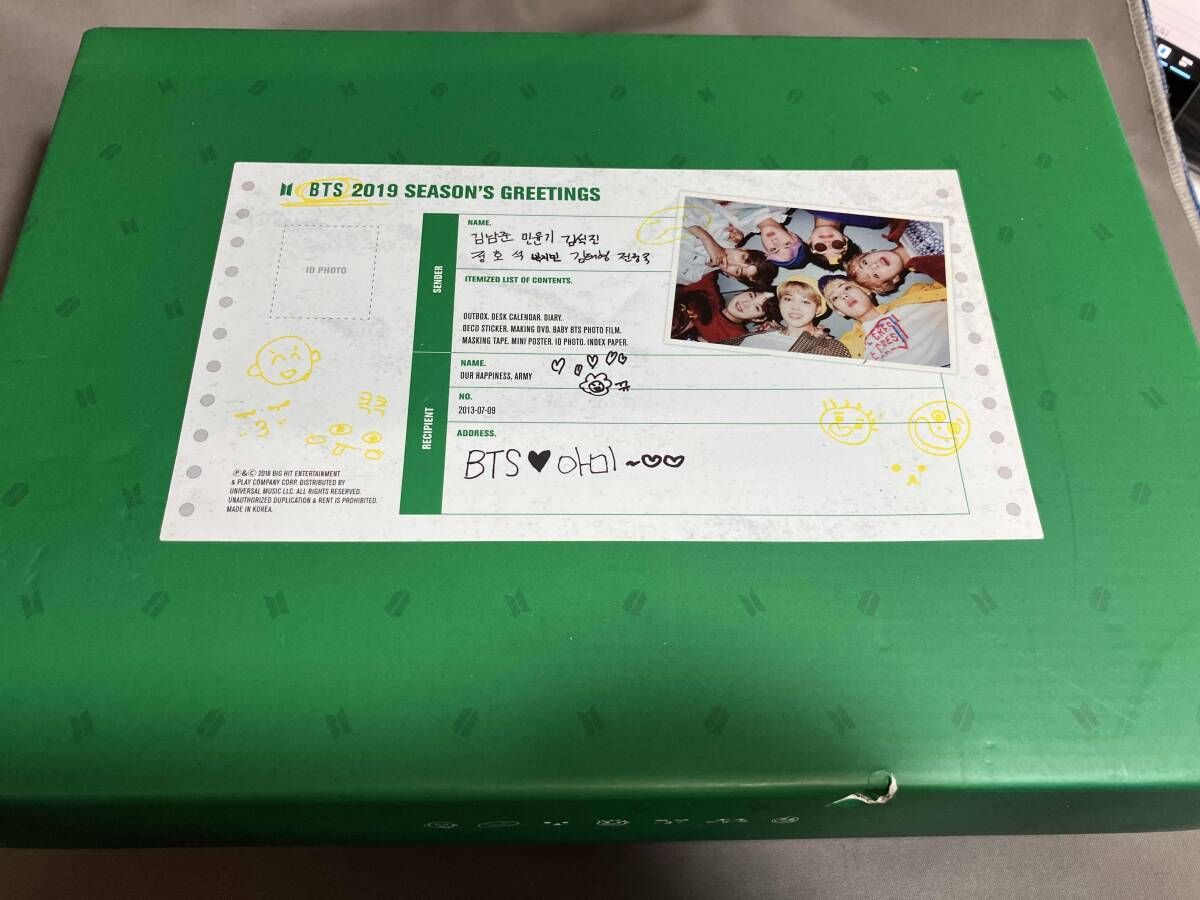 DVD BTS 2019 SEASON'S GREETINGS(UNIVERSAL MUSIC STORE & FC限定版