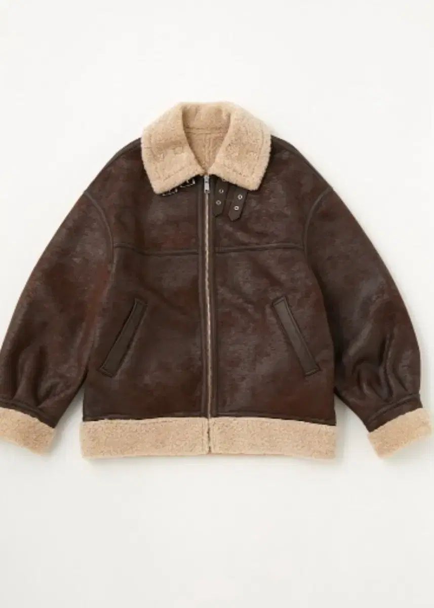 日本 ヴィンテージ Lagua ムートン ジャケット ブラウン