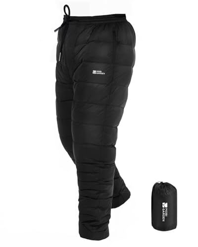 MOBI GARDEN ダウンパンツ グースダウン 防寒 超軽量 5 15℃ 800 FPメンズ レディース 撥水加工 保温 アウトドア 冬 登山 肌触り良い 寒さ対策 ポケット付き 収納袋po f 2 d b 0