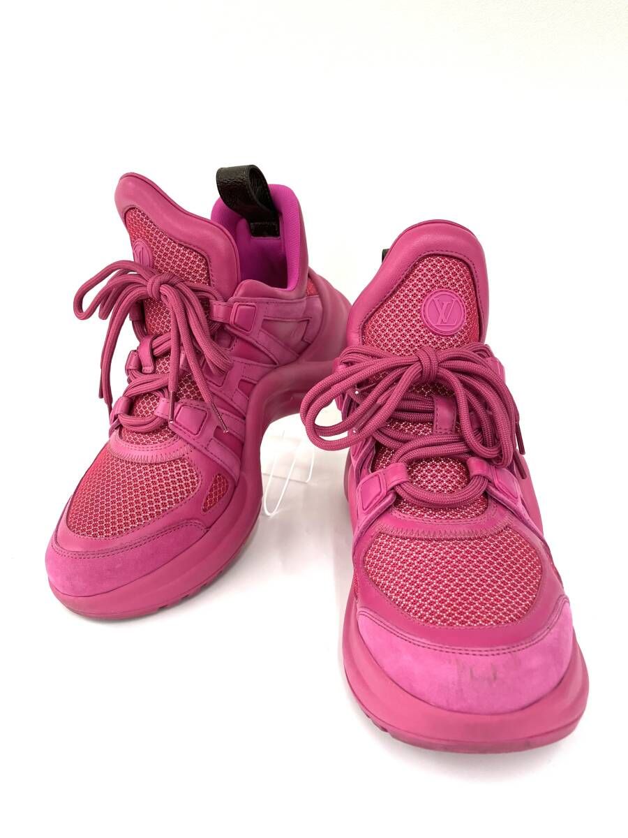 LOUIS VUITTON ルイヴィトン Arclight アークライト ライン 1 A 882 Q ローズポップ スニーカー ピンク サイズ38 レディース 靴