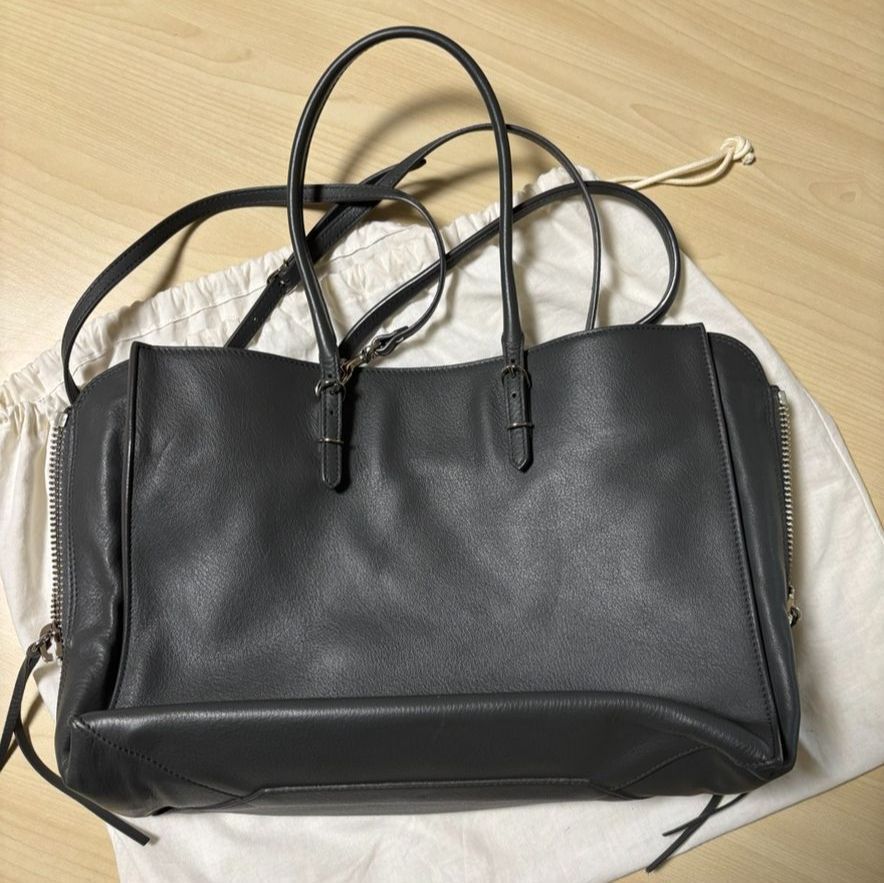 BALENCIAGA ☆バレンシアガ｜ペーパーバッグ｜B4｜ダークグレー｜保存 