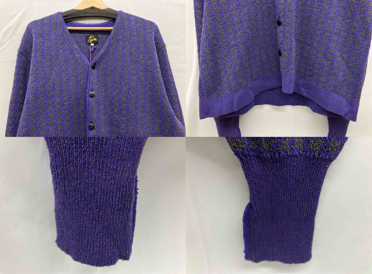 Needles ニードルズ カーディガン Lサイズ パープル タグ付き - メルカリ