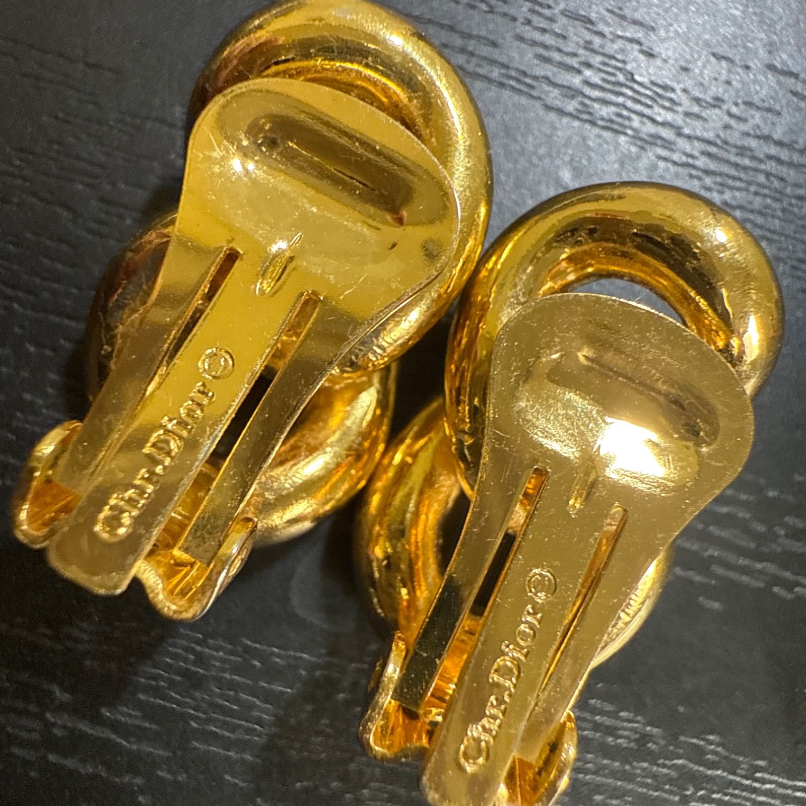 Christian Dior クリスチャンディオール リボンモチーフイヤリング