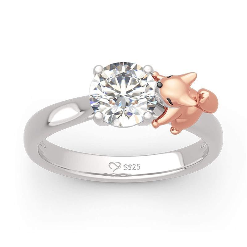 新品】 [Jeulia] レディース 指輪 狐 キツ リング 金属アレルギー対応