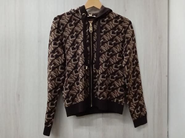 MICHAEL KORS ECO MK EMPR LOGO ZIP JKT マイケルコース ブラウン サイズS