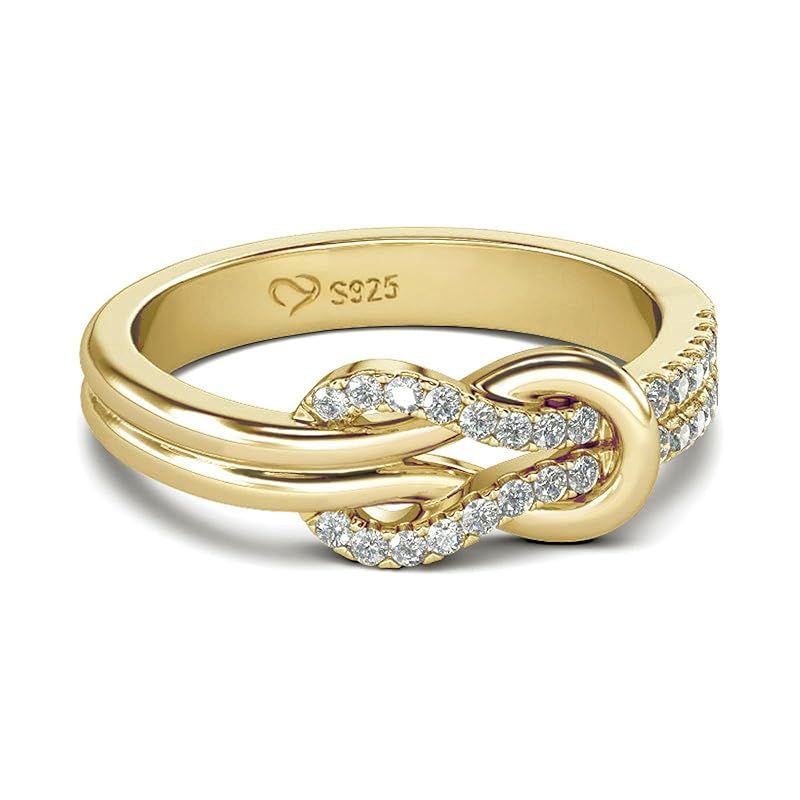 【新品】 [Jeulia] レディース リング インフィニティ 指輪 シルバー製 刻印 プレゼント 記念日 誕生日 0