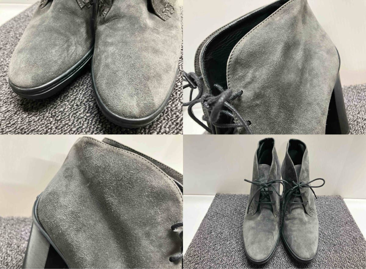  TOD トッズ アンクルブーツ グレー スエード サイズ38 保存袋に汚れ有り その他 靴