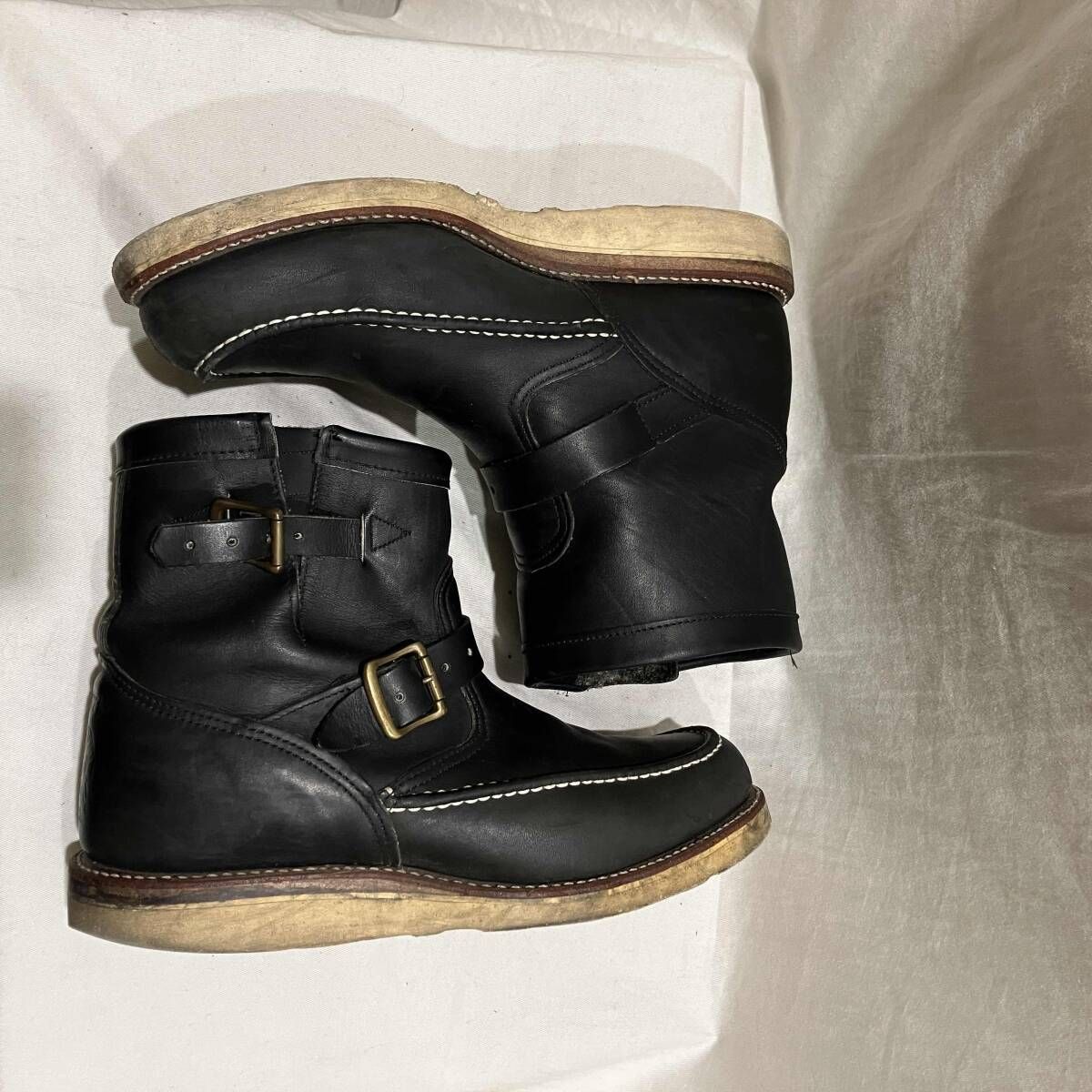 【eaphi】 CHIPPEEWAエンジニアブーツ ブラック 28cm チペワ - メルカリ