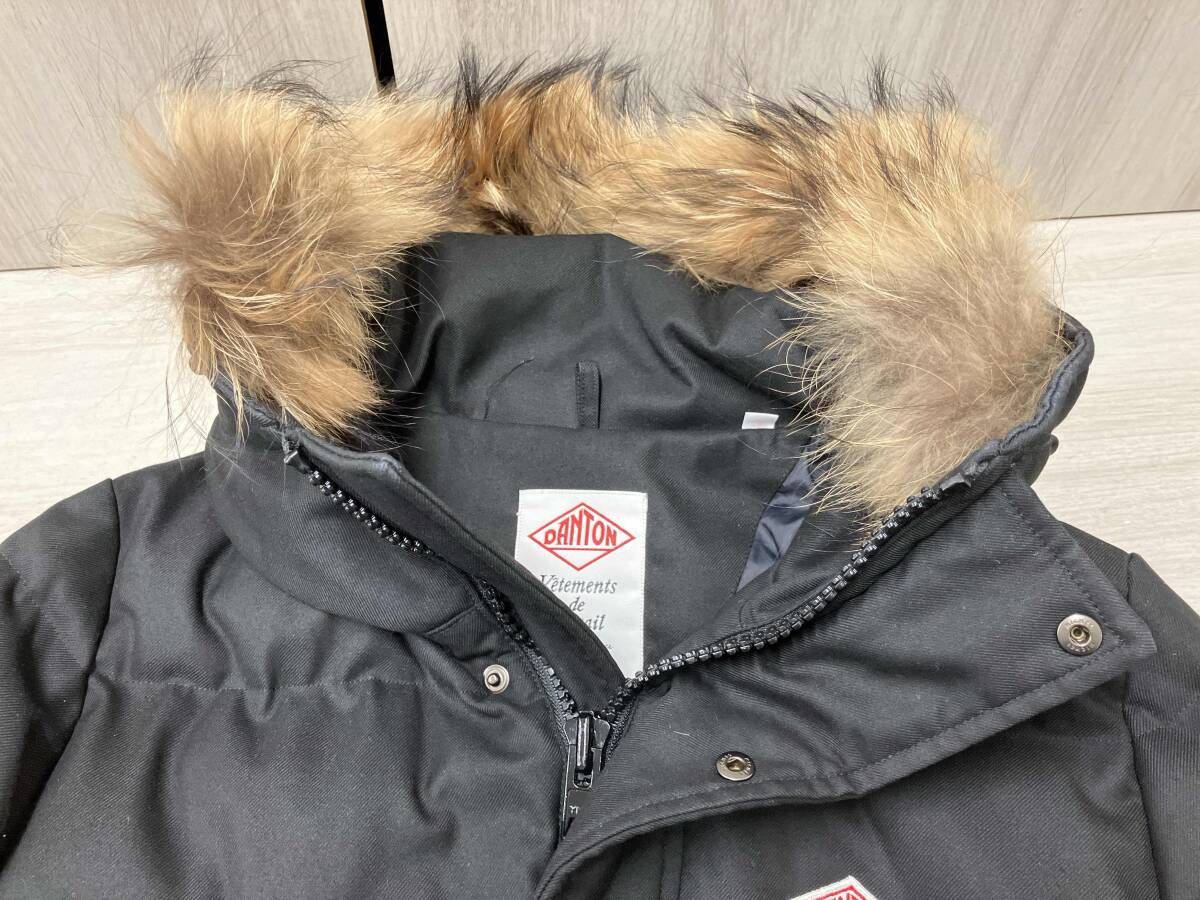DANTON BEAMS サイズ表記38 ダウンジャケット コート ブラック 黒