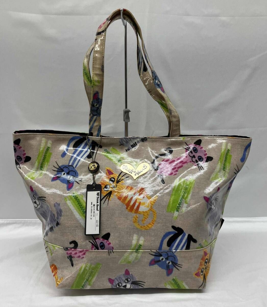 Think Bee！ シンクビー トートバッグ ハンドバッグ 猫柄 タグ付き