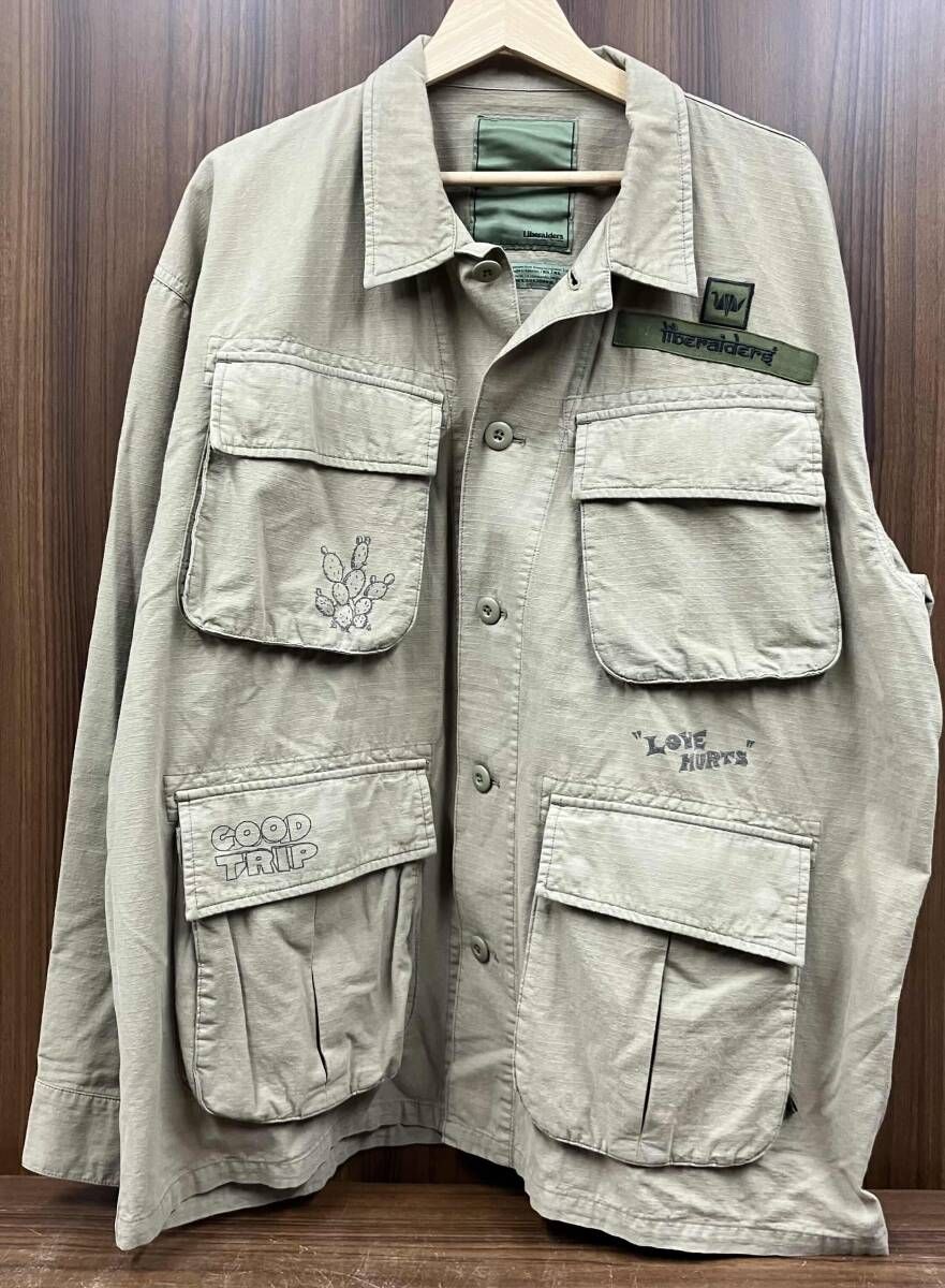 Liberaiders リベレイダース ハイ デザーHIGH DESERT FATIGUEト JACKETファティーグジャケット サイズ XL 汚れ有