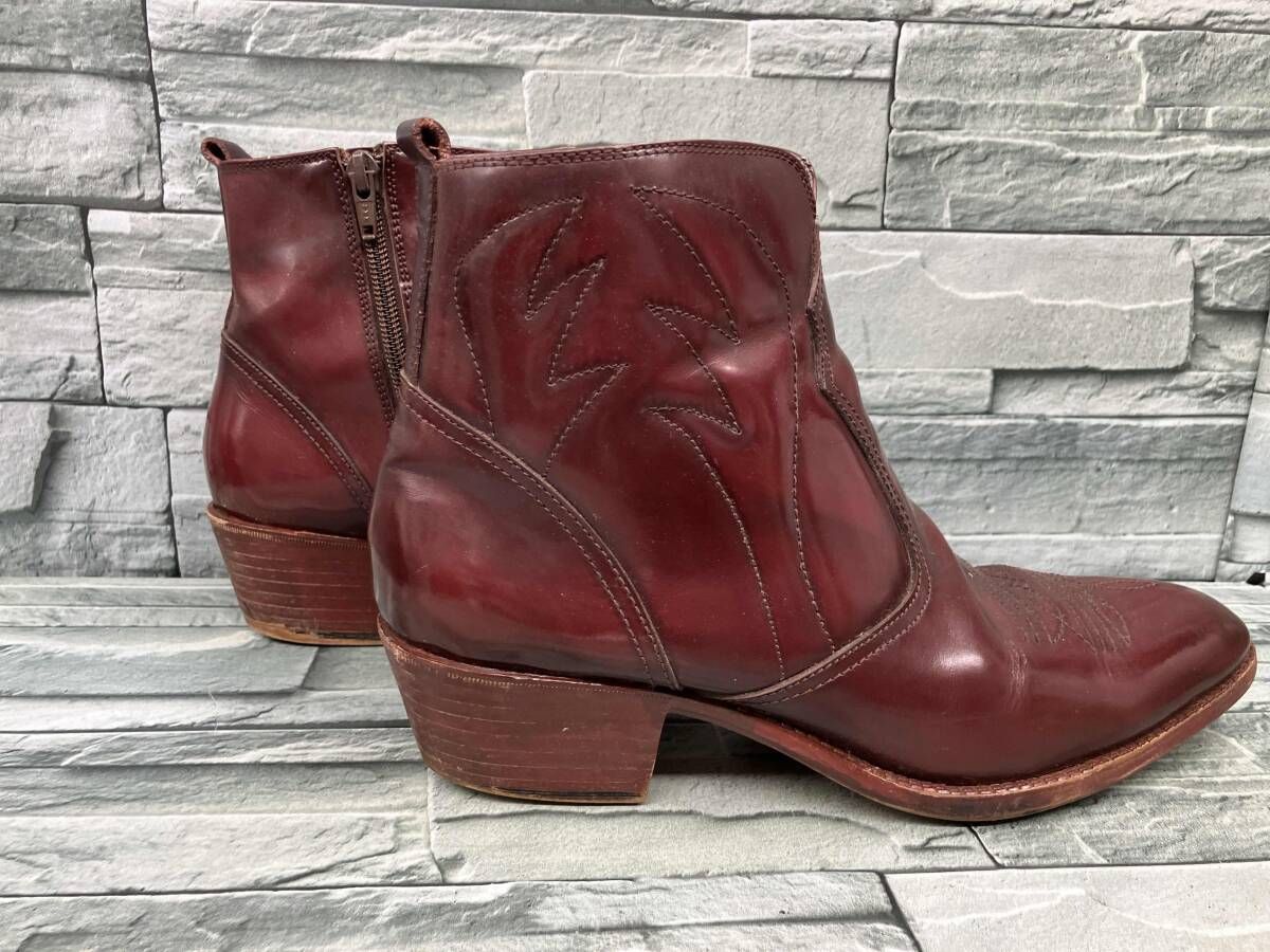 サイドジップショートブーツ