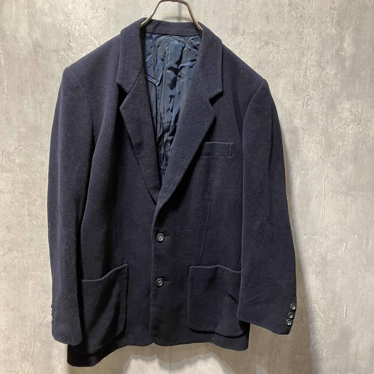 80s Y's for men ウールテーラードジャケット ネイビー ワイズフォーメン