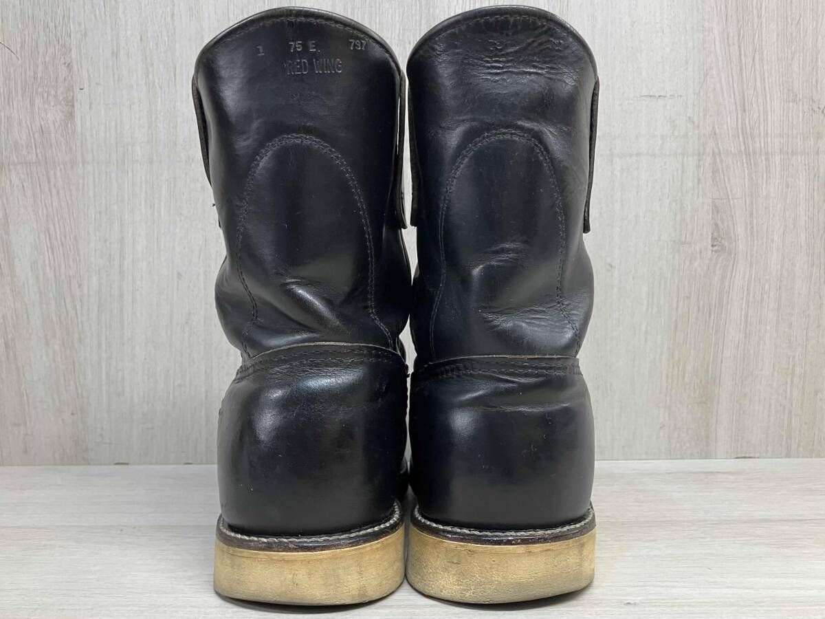 RED WING USA製 90s 縦羽タグ 797 本革 レザー ペコスブーツ レッド