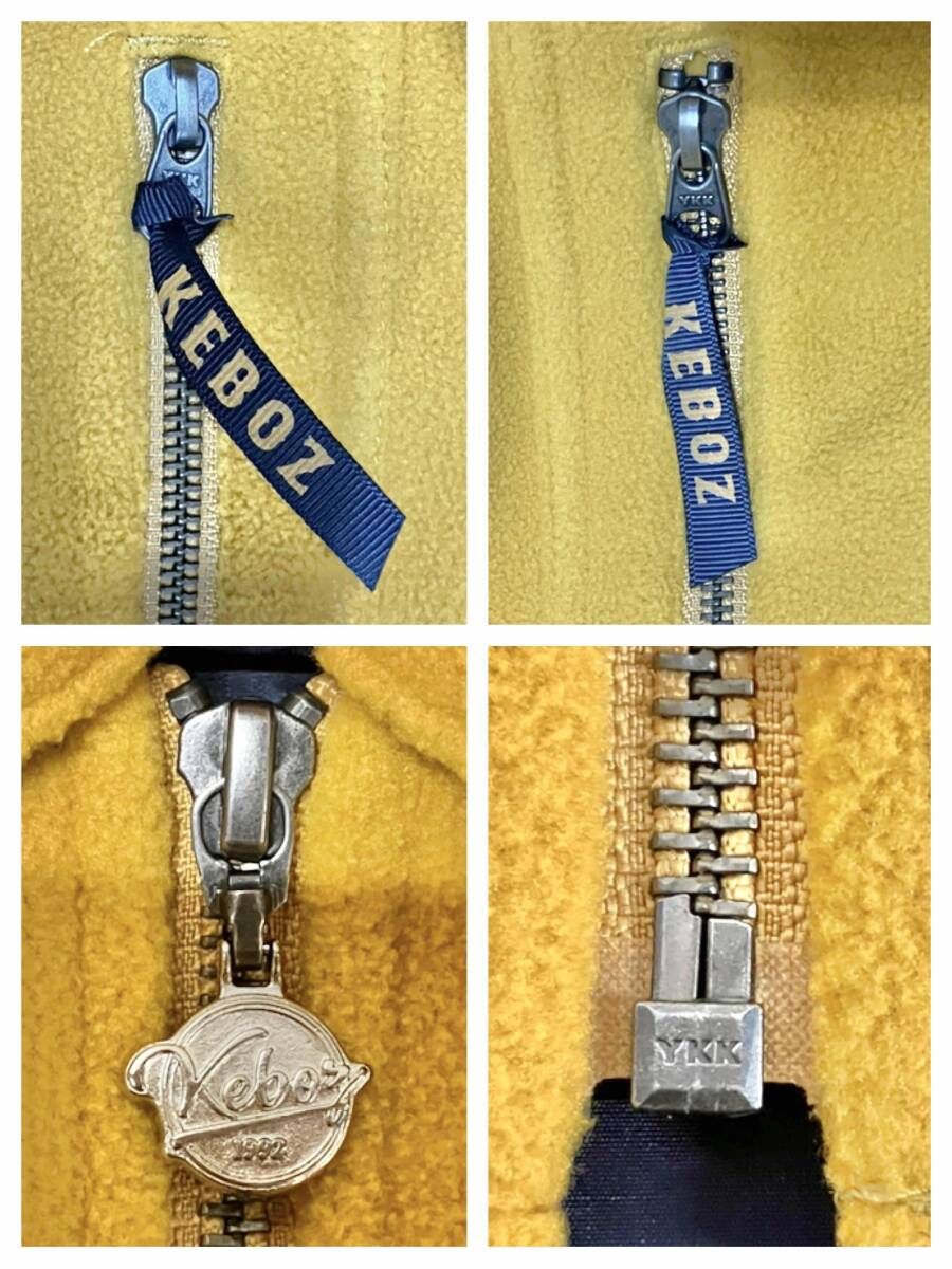 KEBOZ ケボズ フリースジャケット メンズ Lサイズ イエローオーカー ストリート