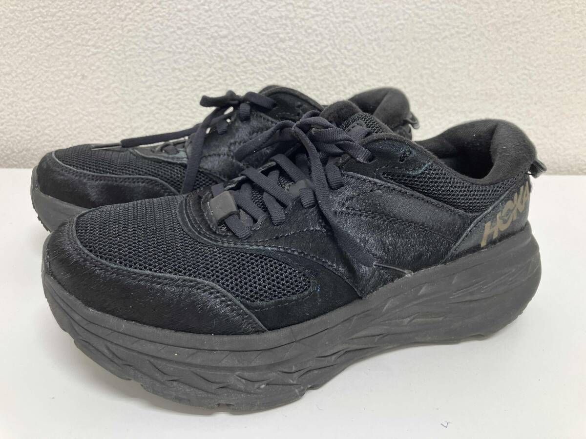 HOKA ONE × Engineered Garments ホカ オネオネ エンジニア ガーメント コラボ スニーカー オールブラック レディース 23.5 cm