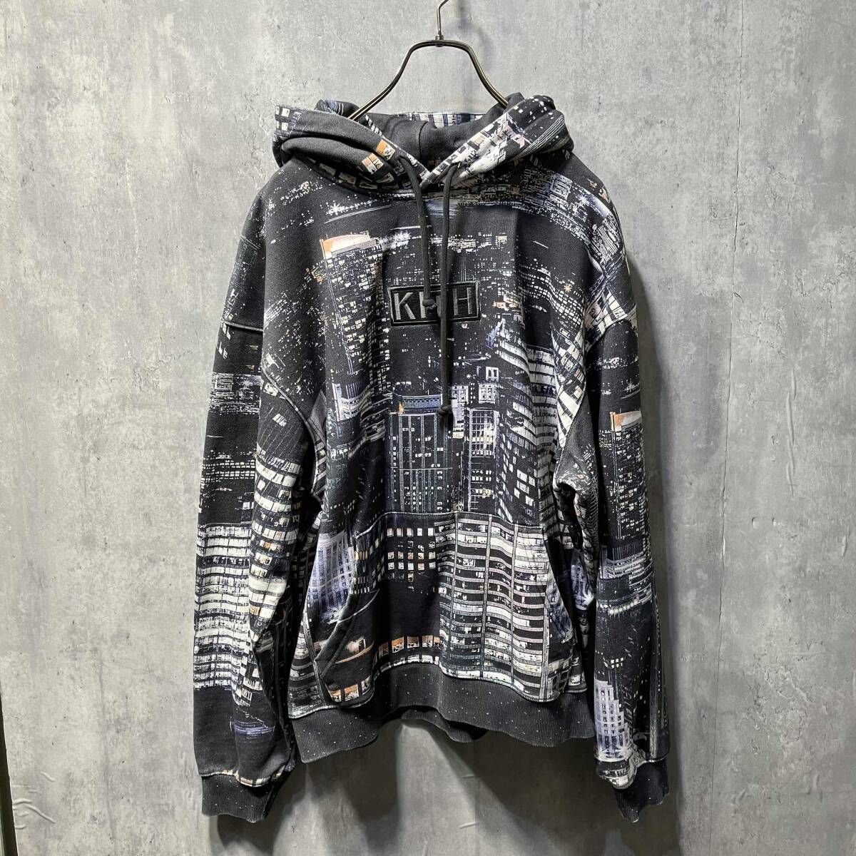 KITH GOTHAM HOODIE サイズL 柄 キス