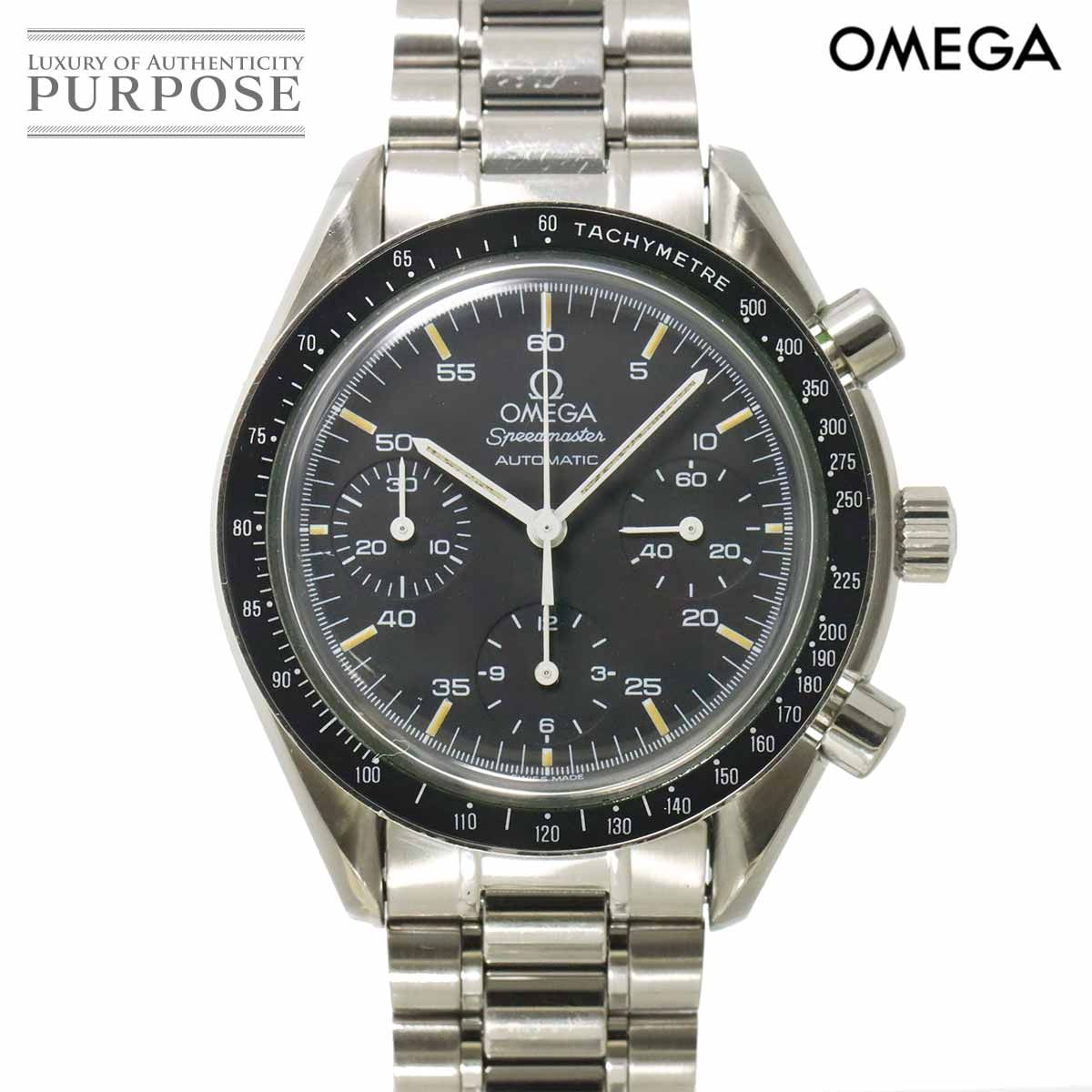オメガ OMEGA スピードマスター 3510 50 クロノグラフ メンズ 腕時計 ブラック オートマ 自動巻き ウォッチ Speedmaster 90287162