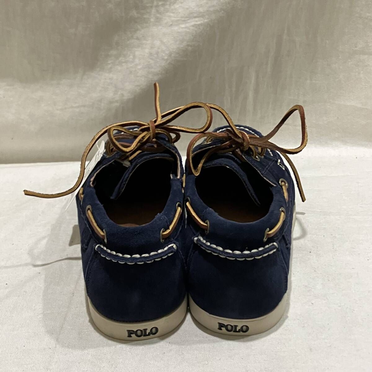 RALPHLAUREN デッキシューズ ネイビー スウェード 27cm ラルフローレン