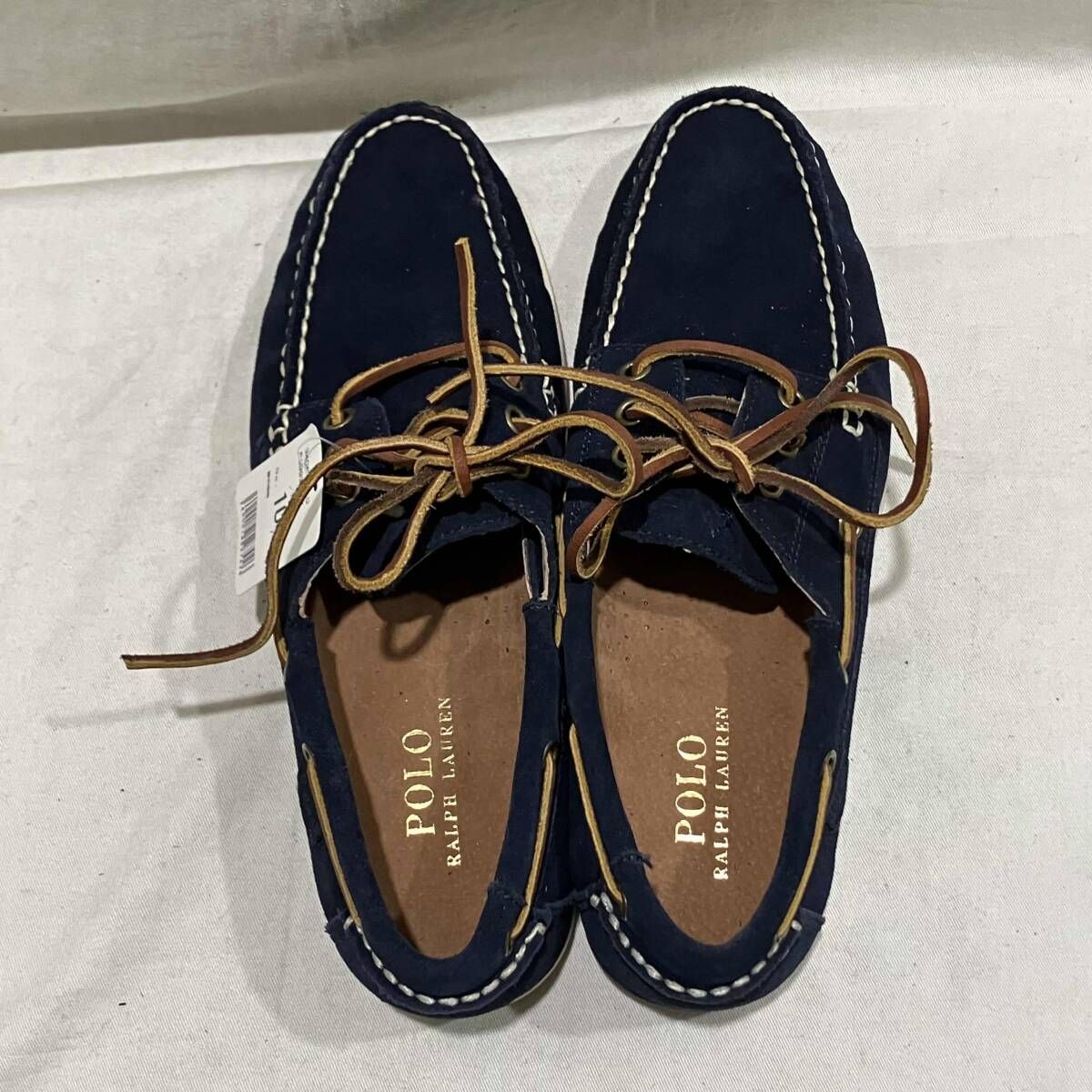 RALPHLAUREN デッキシューズ ネイビー スウェード 27cm ラルフローレン
