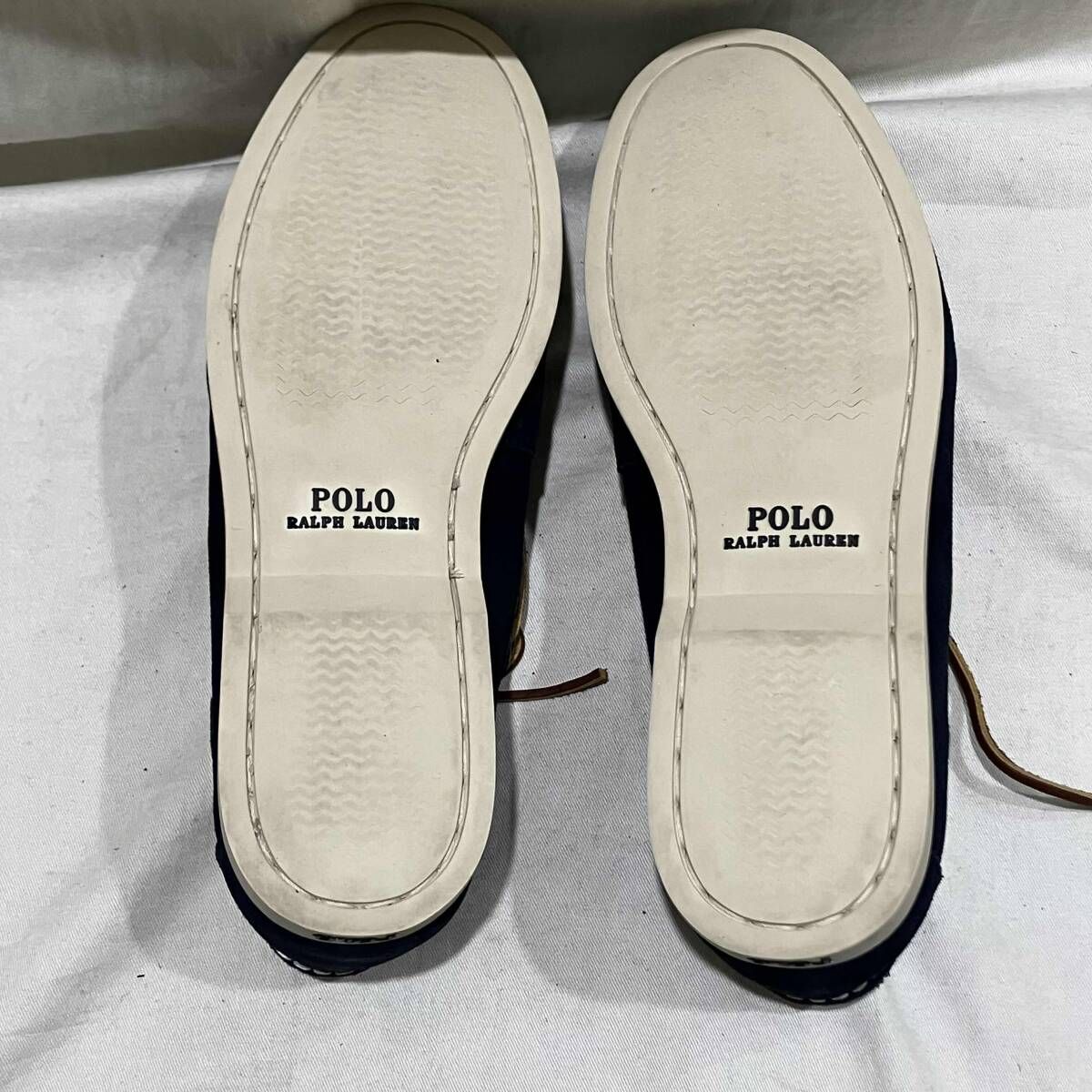 RALPHLAUREN デッキシューズ ネイビー スウェード 27cm ラルフローレン
