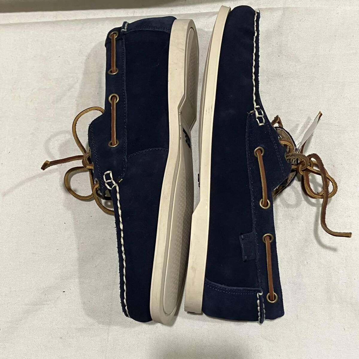 RALPHLAUREN デッキシューズ ネイビー スウェード 27cm ラルフローレン