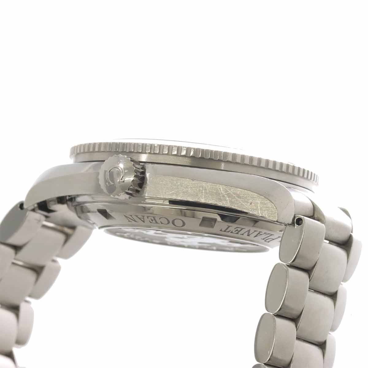  オメガ OMEGA シーマスター プラネットオーシャン 2201 50 メンズ 腕時計 デイト ブラック オートマ 自動巻き ウォッチ Seamaster 90303581 自動巻き時計 腕時計(アナログ)