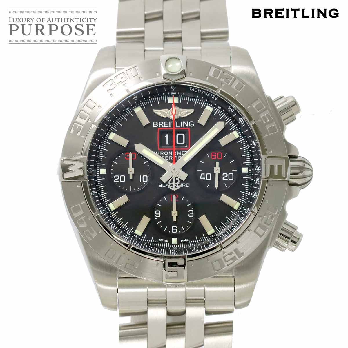ブライトリング BREITLING クロノマット ブラックバード A44360 クロノグラフ メンズ 腕時計 ビッグデイト 自動巻き Chronomat 90304069