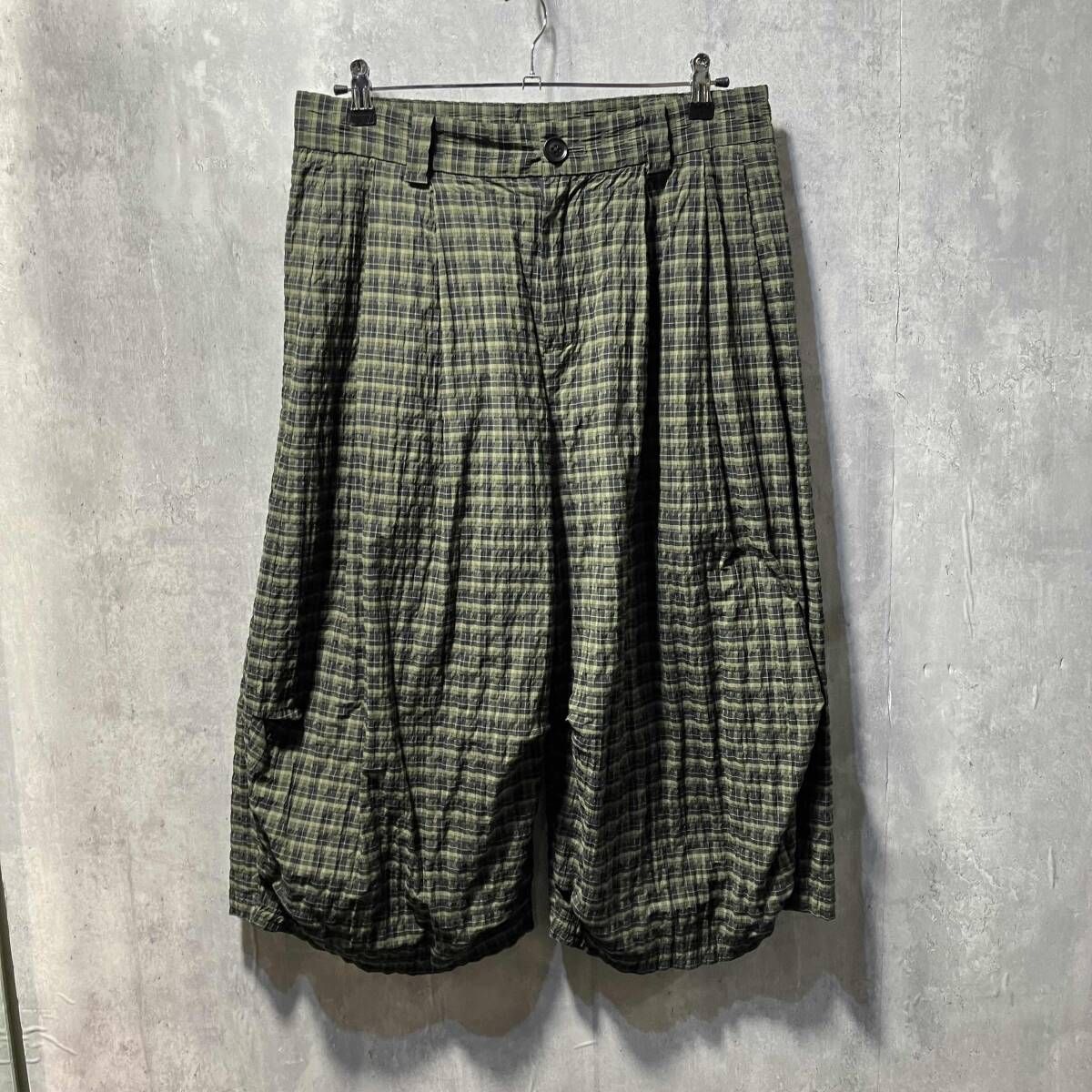 COMMON DIVISOR テクスチャーチェッククロップドパンツ サイズ1 柄 コモンディヴァイザー