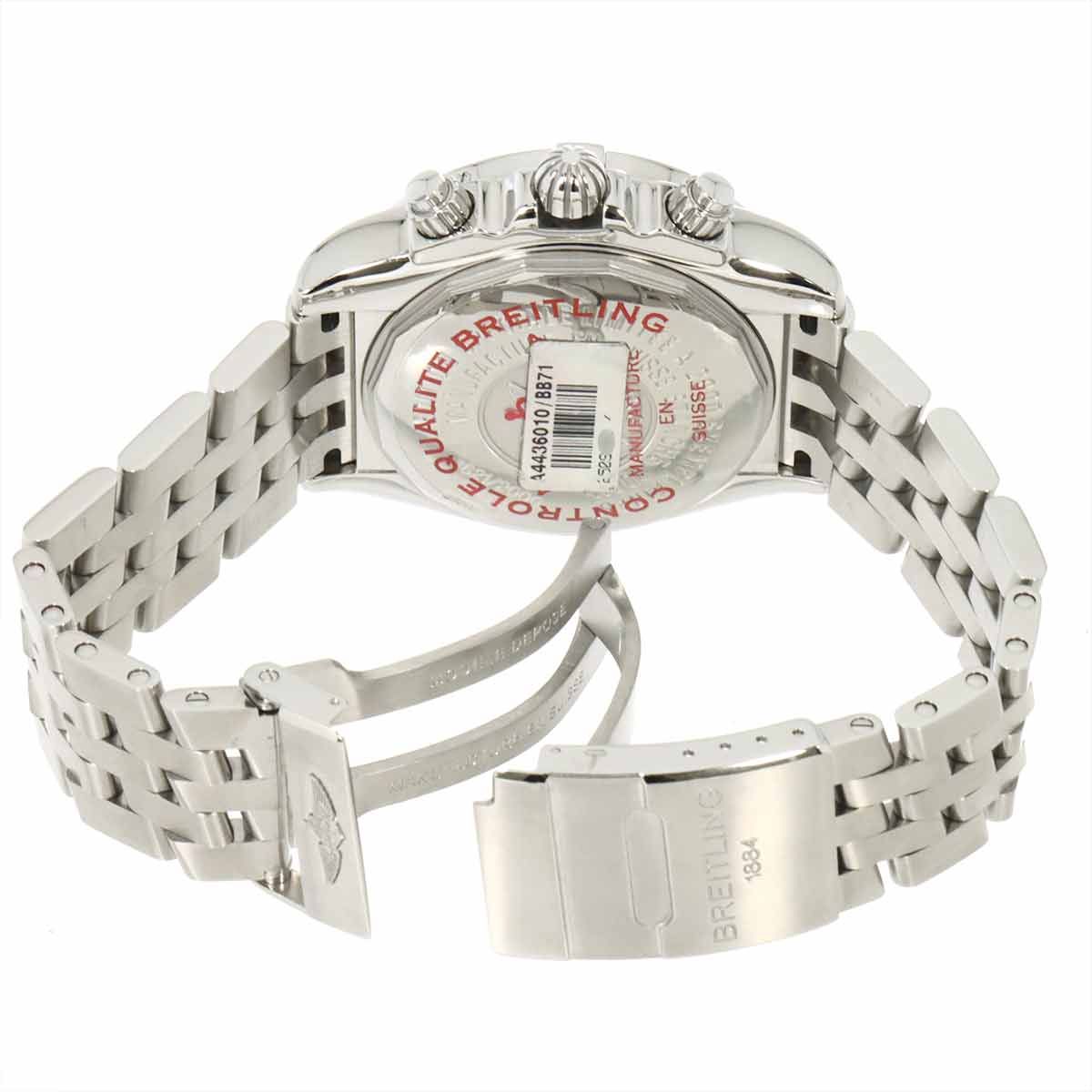  ブライトリング BREITLING クロノマット ブラックバード A44360 クロノグラフ メンズ 腕時計 ビッグデイト Chronomat 90304075 ショートパンツ 自動巻き時計 腕時計(アナログ)